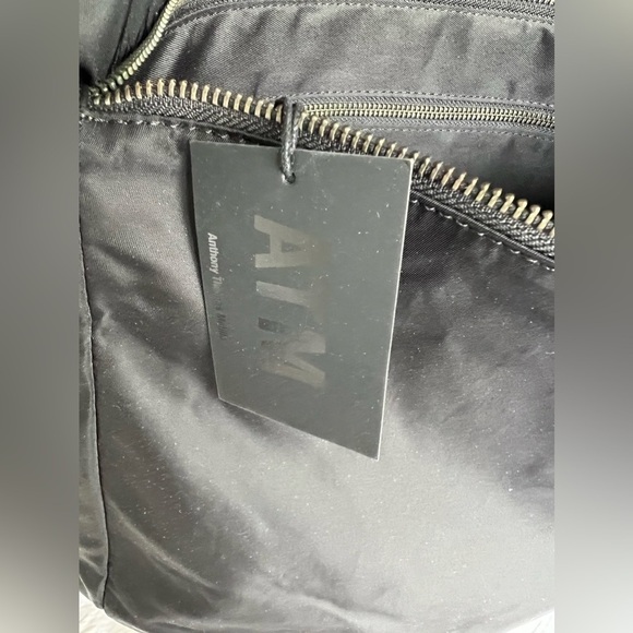 ATM Anthony Thomas Melillo Men’s Black Nylon Leather Travel Backpack XL NWT - Picture 7 of 9